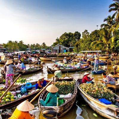 Mercato Galleggiante Sud Vietnam